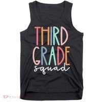 Third Grade Squad 3rd Grade Teacher Crew Back To School Team Tank Top thumb 0
