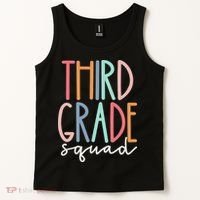 Third Grade Squad 3rd Grade Teacher Crew Back To School Team Tank Top thumb 2