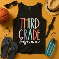 Third Grade Squad 3rd Grade Teacher Crew Back To School Team Tank Top thumb 4