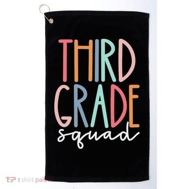 Third Grade Squad 3rd Grade Teacher Crew Back To School Team Golf Towel