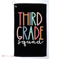 Third Grade Squad 3rd Grade Teacher Crew Back To School Team Golf Towel thumb 0