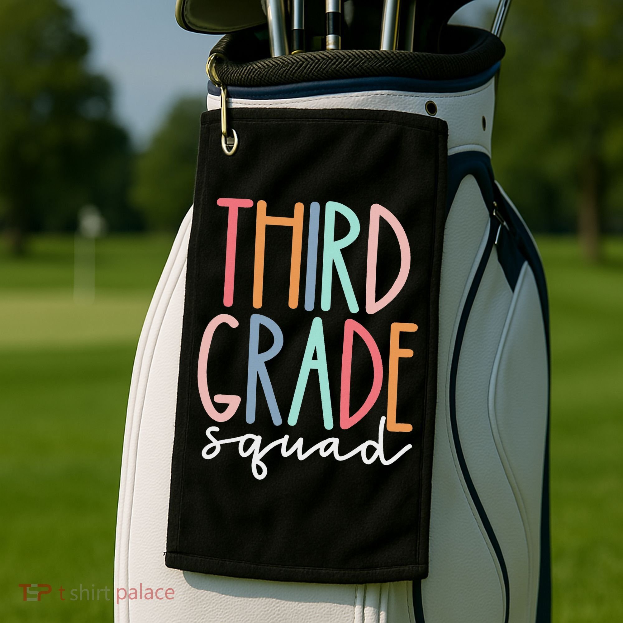 Third Grade Squad 3rd Grade Teacher Crew Back To School Team Golf Towel