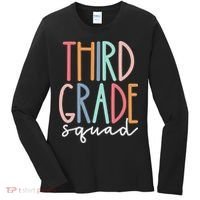 Third Grade Squad 3rd Grade Teacher Crew Back To School Team Women's Long Sleeve Shirt thumb 0