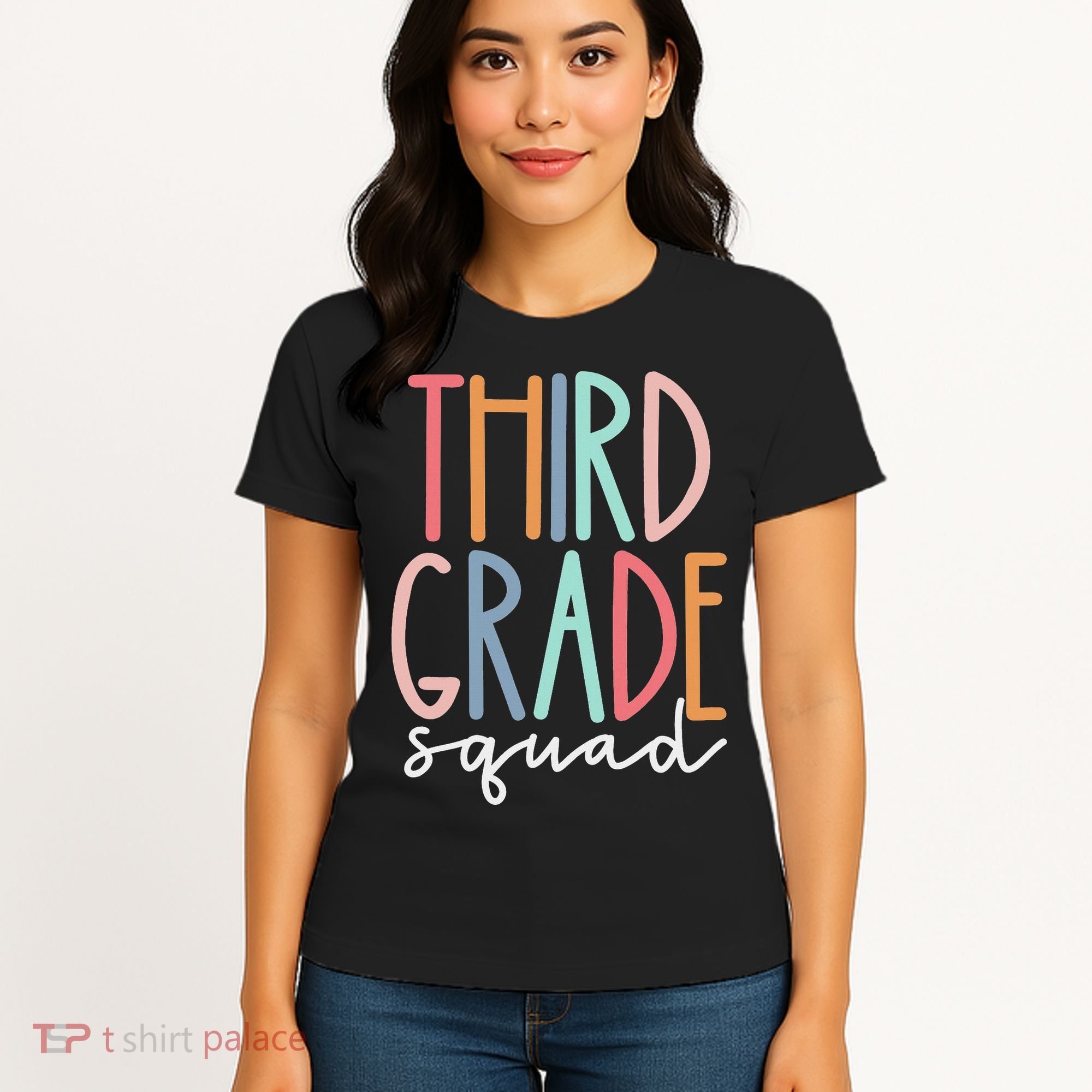 Third Grade Squad 3rd Grade Teacher Crew Back To School Team Women's T-Shirt