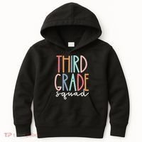 Third Grade Squad 3rd Grade Teacher Crew Back To School Team Kids Hoodie thumb 0