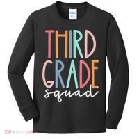 Third Grade Squad 3rd Grade Teacher Crew Back To School Team Kids Long Sleeve Shirt thumb 0