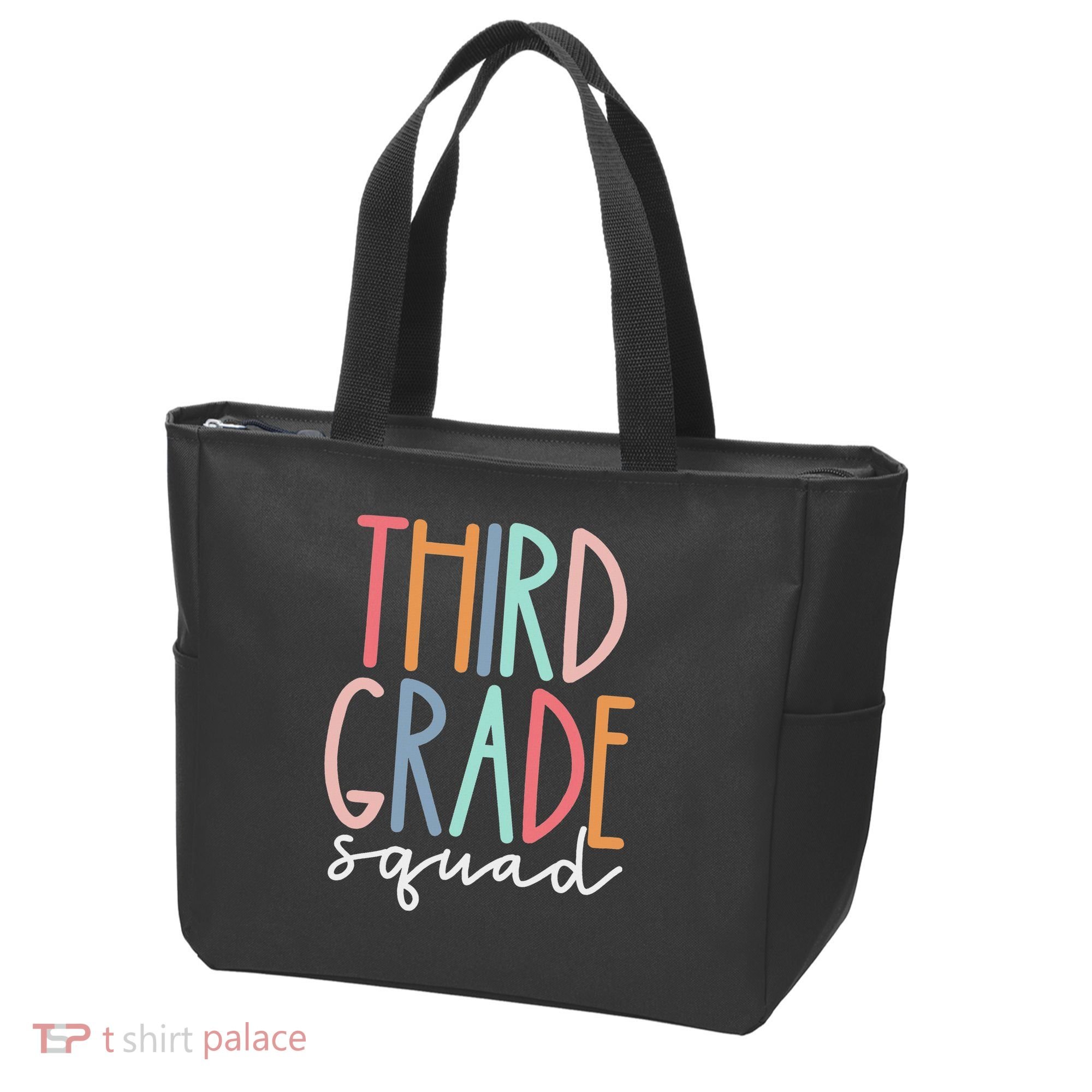 Third Grade Squad 3rd Grade Teacher Crew Back To School Team Tote Bag