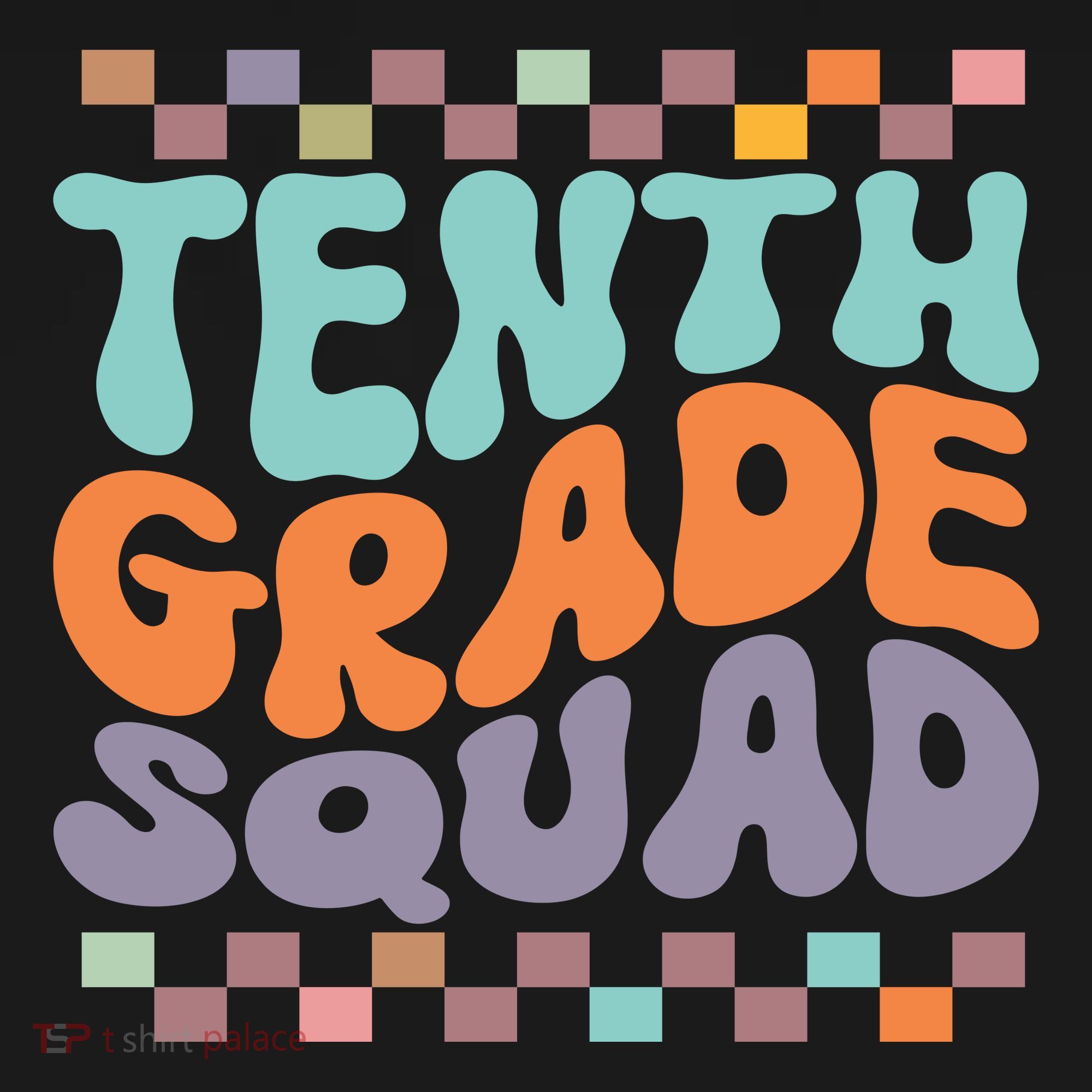 Tenth Grade Squad Retro Groovy Happy First Day Of School Gift Coaster