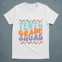 Tenth Grade Squad Retro Groovy Happy First Day Of School Gift T-Shirt thumb 5