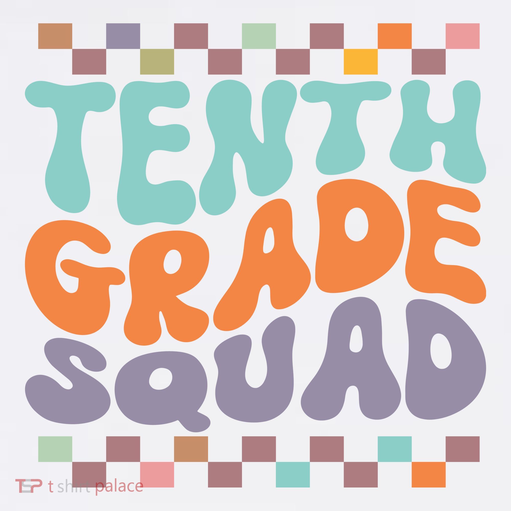 Tenth Grade Squad Retro Groovy Happy First Day Of School Gift Women's Hoodie