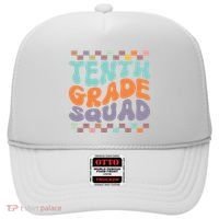 Tenth Grade Squad Retro Groovy Happy First Day Of School Gift Hat thumb 0