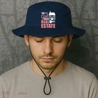 This Girl Sells Real Estate Real Estate Agent Bucket Hat thumb 2