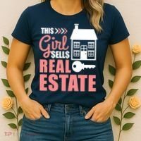 This Girl Sells Real Estate Real Estate Agent Women's T-Shirt thumb 2