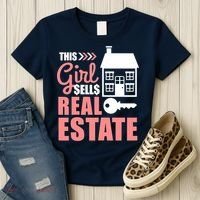 This Girl Sells Real Estate Real Estate Agent Women's T-Shirt thumb 3