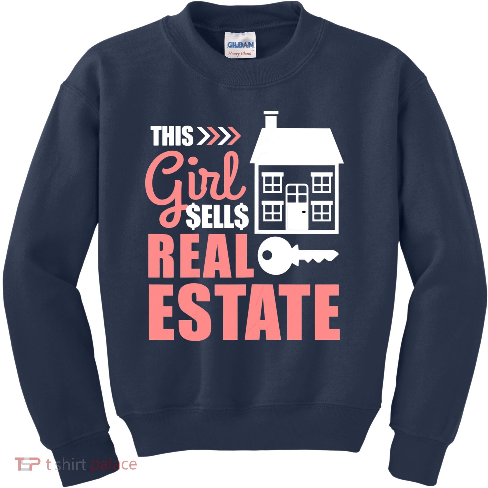 This Girl Sells Real Estate Real Estate Agent Kids Sweatshirt