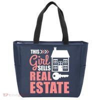 This Girl Sells Real Estate Real Estate Agent Tote Bag thumb 0