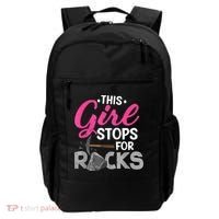 This Girl Stops For Rocks Rock Collector Geode Hunter Backpack thumb 0