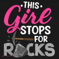 This Girl Stops For Rocks Rock Collector Geode Hunter Women's Hoodie thumb 2