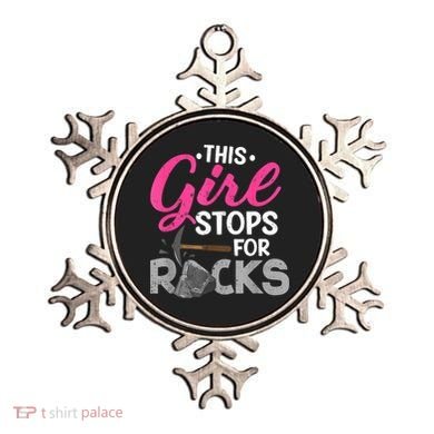 This Girl Stops For Rocks Rock Collector Geode Hunter Ornament