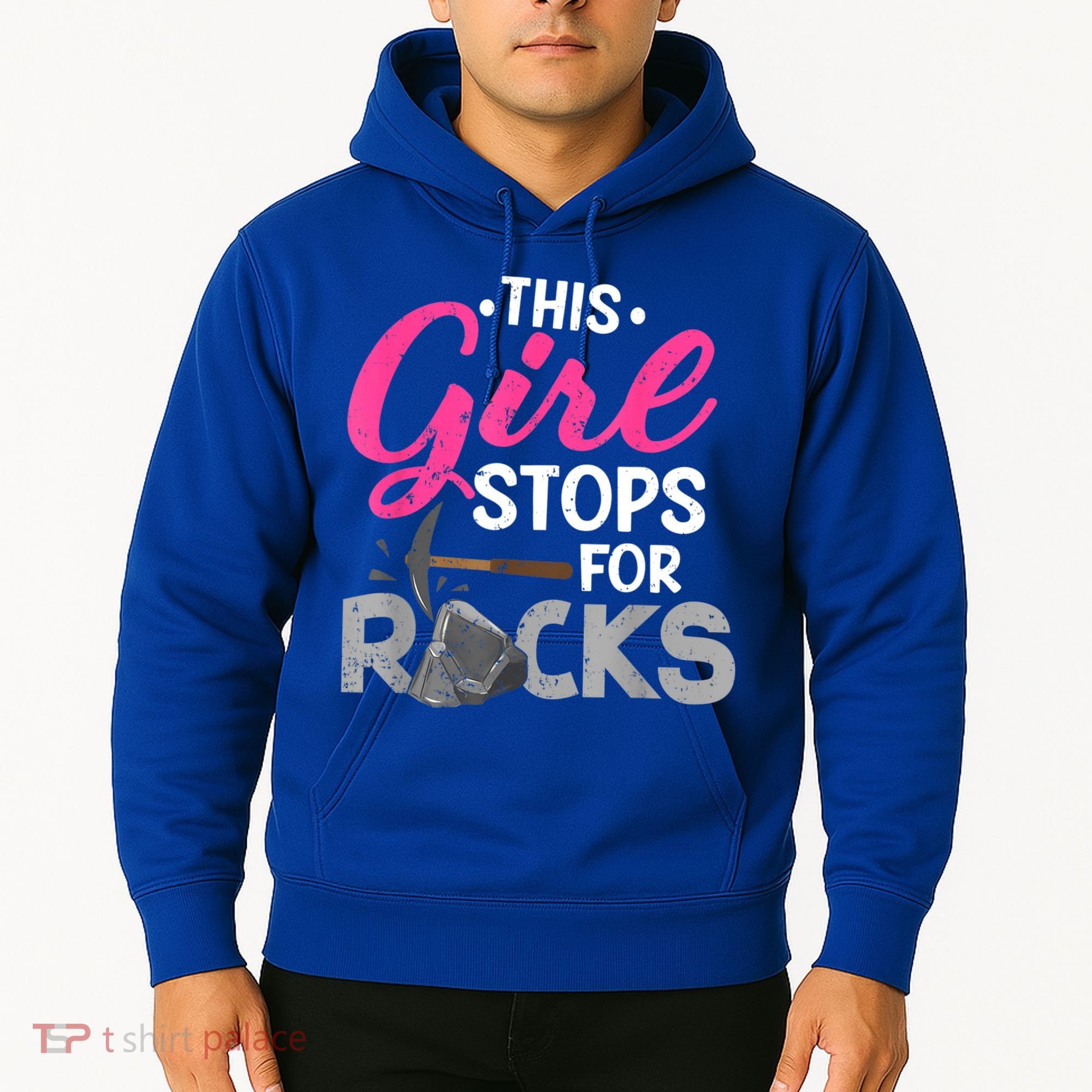 This Girl Stops For Rocks Rock Collector Geode Hunter Hoodie