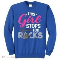 This Girl Stops For Rocks Rock Collector Geode Hunter Sweatshirt thumb 0