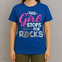 This Girl Stops For Rocks Rock Collector Geode Hunter T-Shirt thumb 4