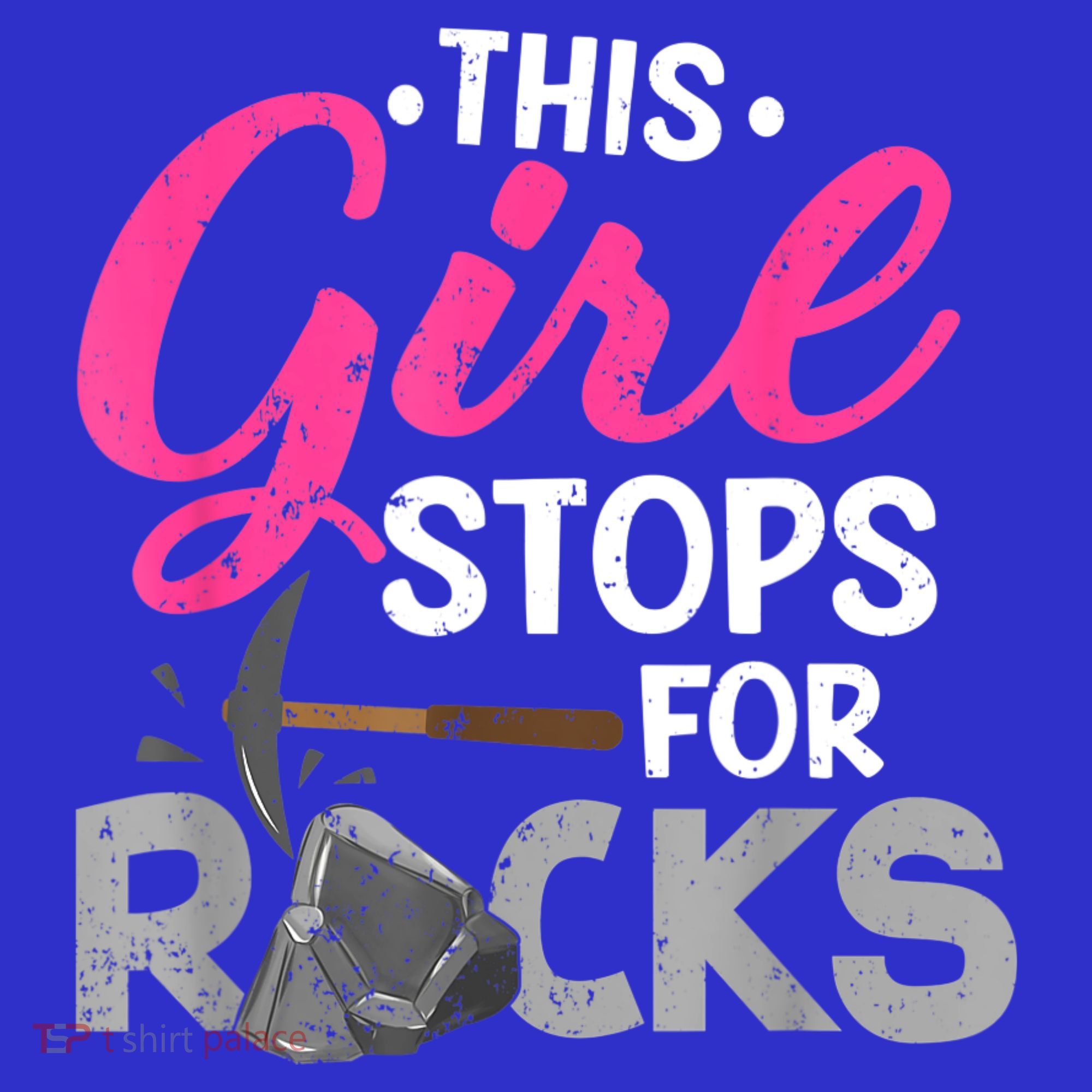This Girl Stops For Rocks Rock Collector Geode Hunter Mousepad
