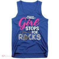 This Girl Stops For Rocks Rock Collector Geode Hunter Tank Top thumb 0