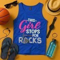 This Girl Stops For Rocks Rock Collector Geode Hunter Tank Top thumb 4