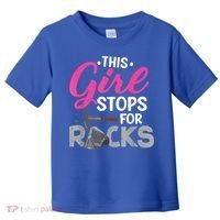 This Girl Stops For Rocks Rock Collector Geode Hunter Toddler T-Shirt thumb 0