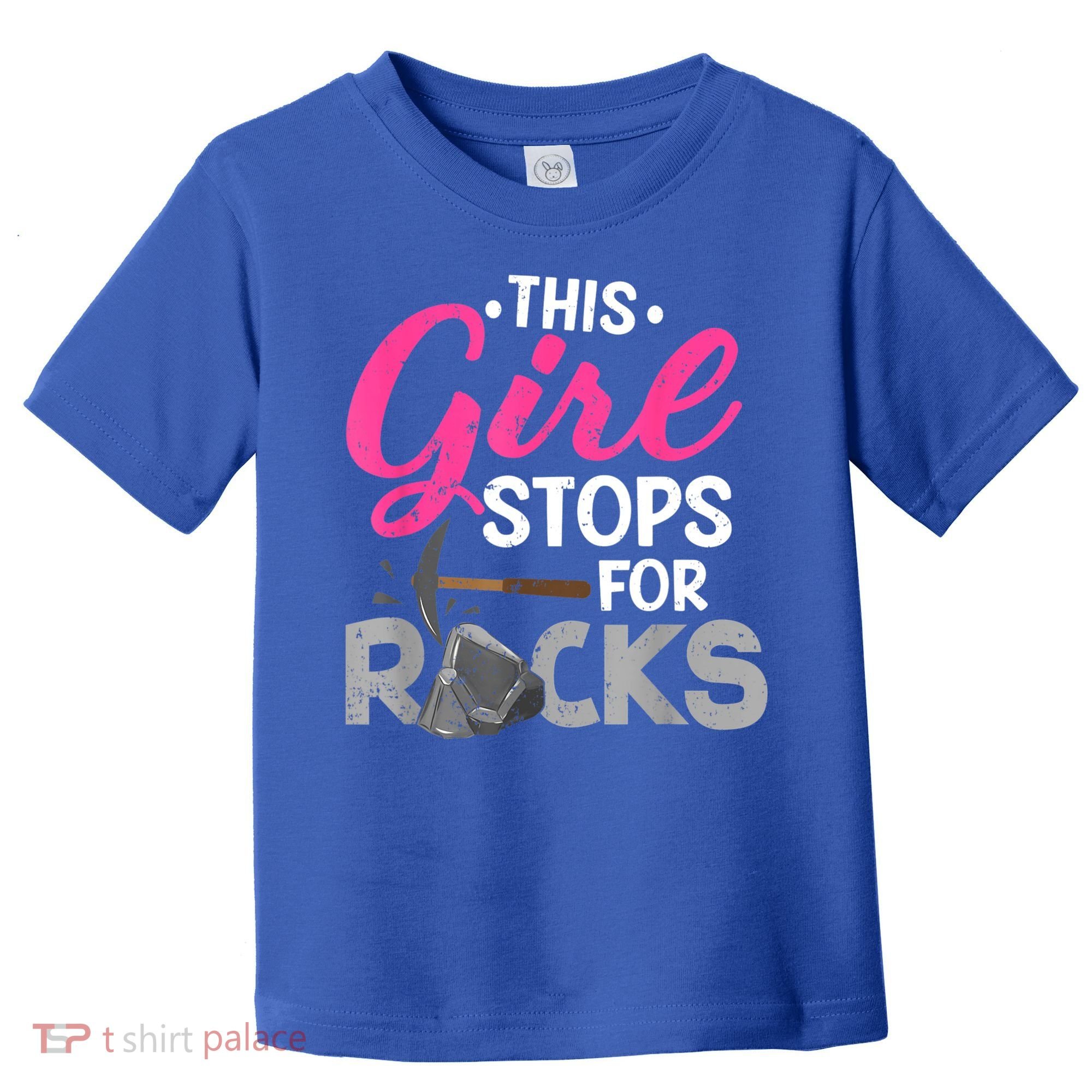 This Girl Stops For Rocks Rock Collector Geode Hunter Toddler T-Shirt