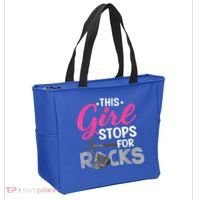 This Girl Stops For Rocks Rock Collector Geode Hunter Tote Bag thumb 2