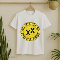 The Great Seal Of The State Of Jefferson Flag Print T-Shirt thumb 2