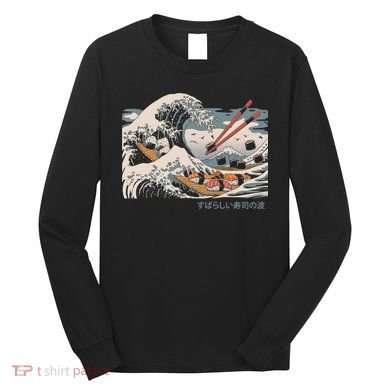 The Great Sushi Wave Long Sleeve Shirt