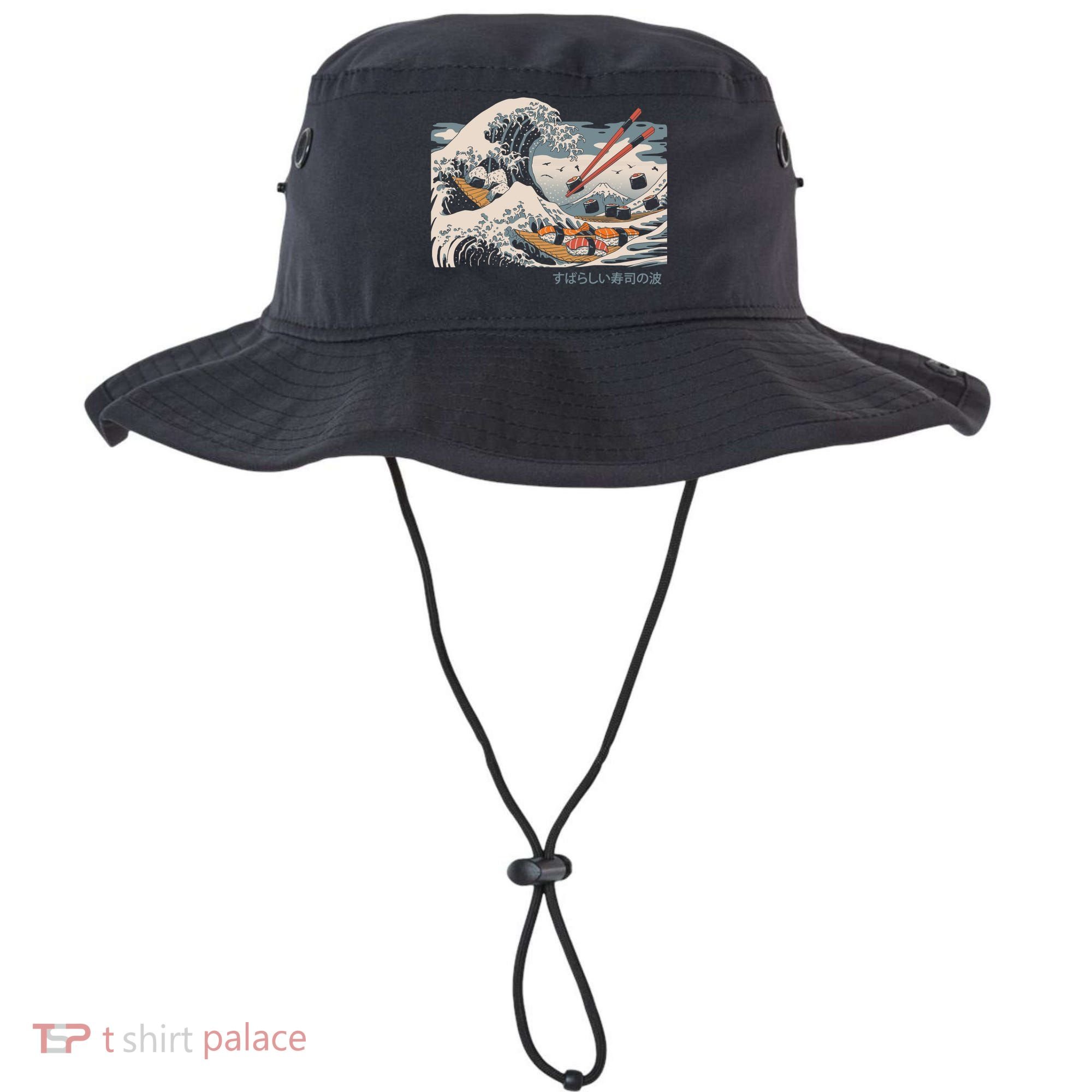The Great Sushi Wave Bucket Hat
