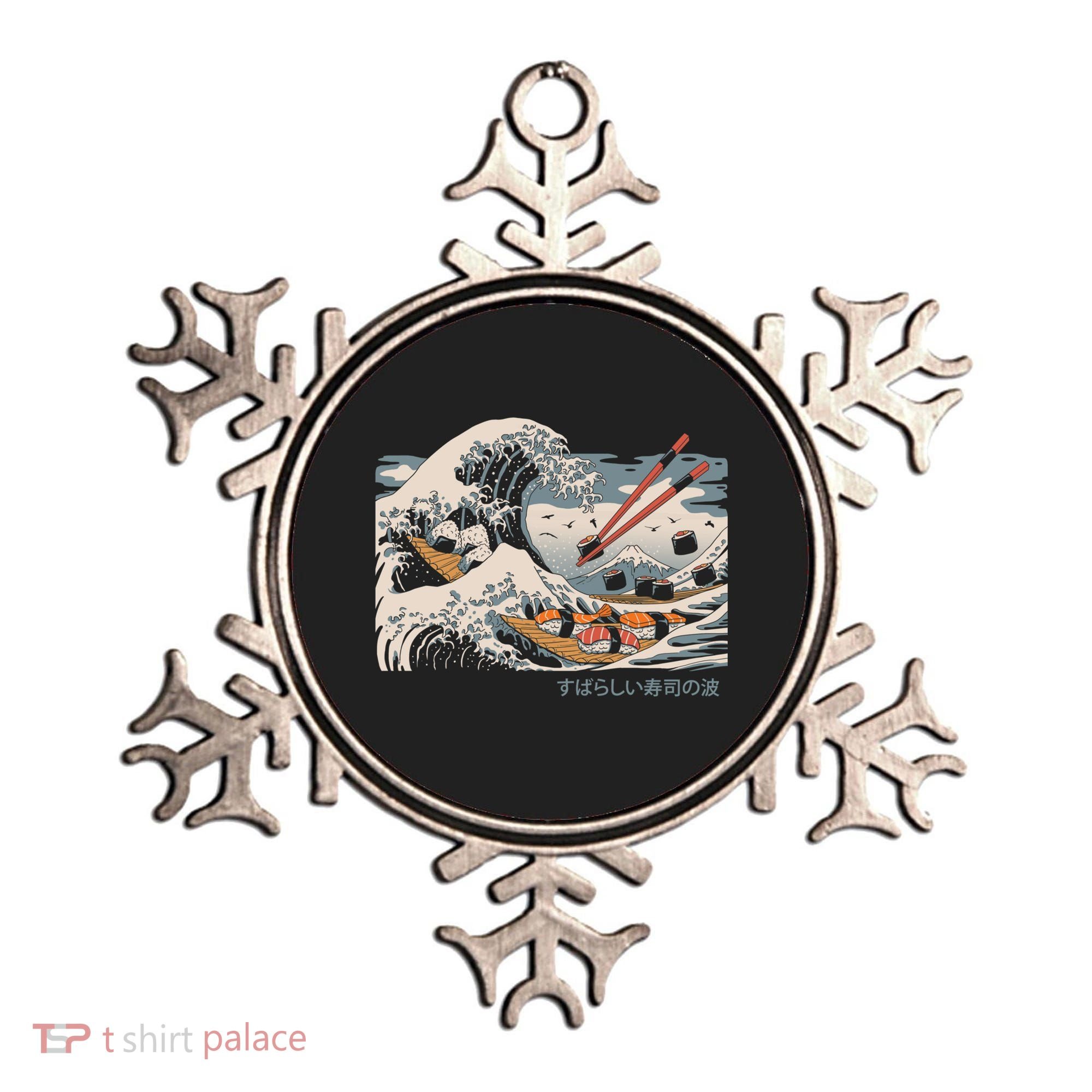 The Great Sushi Wave Ornament
