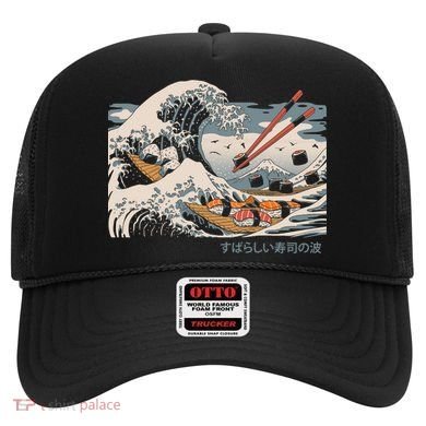 The Great Sushi Wave Hat