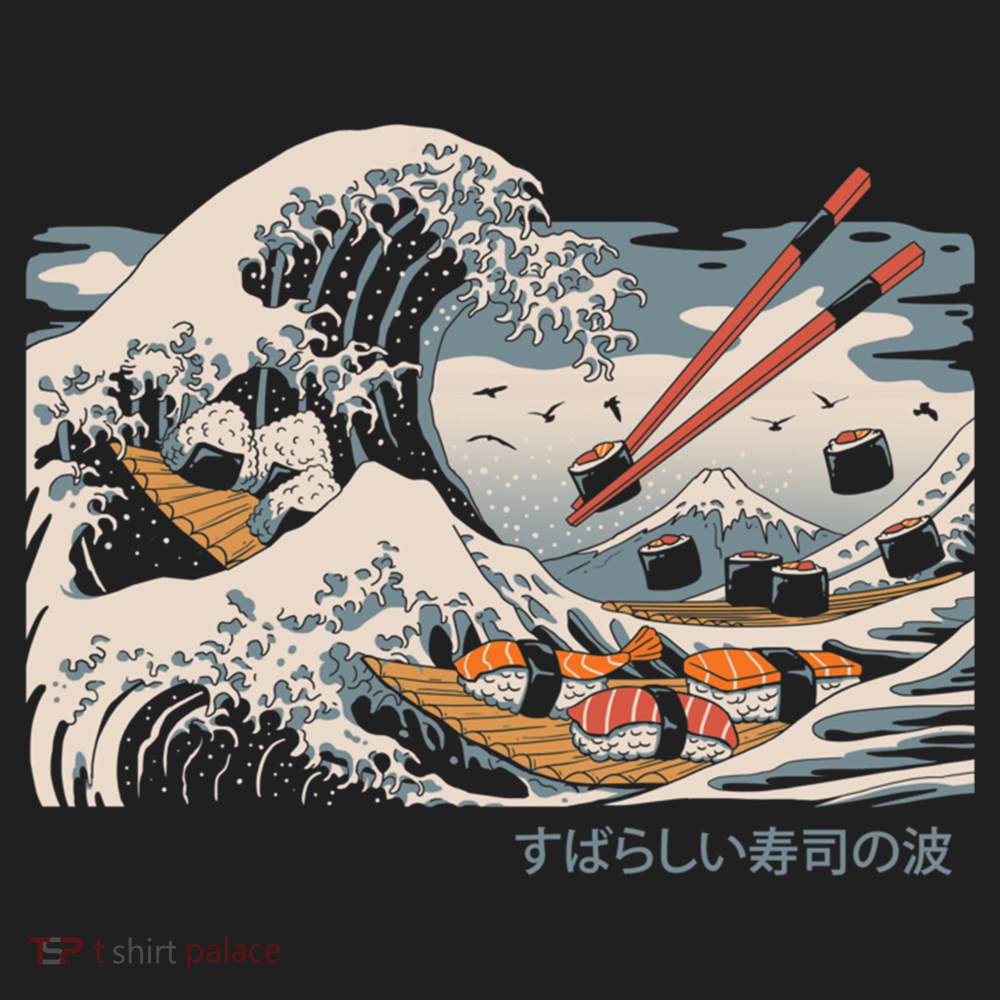 The Great Sushi Wave Hat