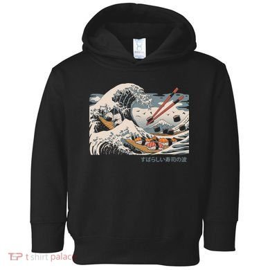 The Great Sushi Wave Toddler Hoodie