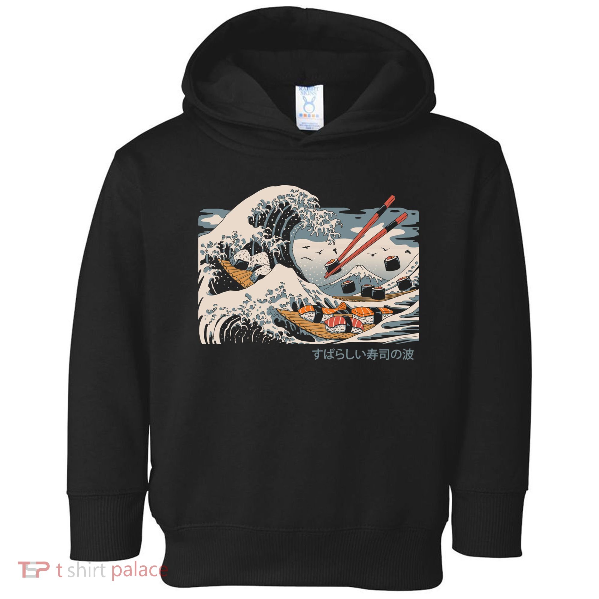 The Great Sushi Wave Toddler Hoodie