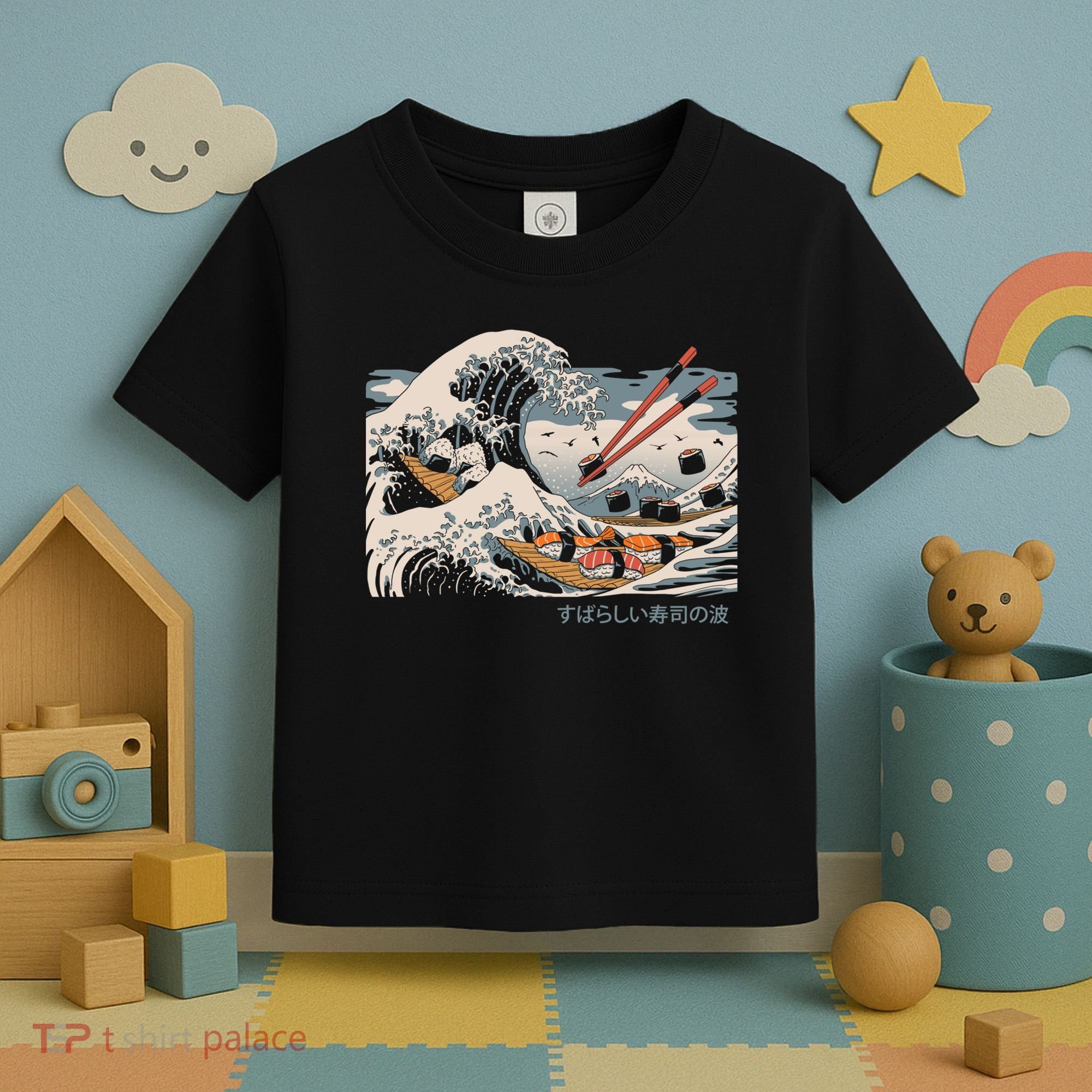 The Great Sushi Wave Toddler T-Shirt