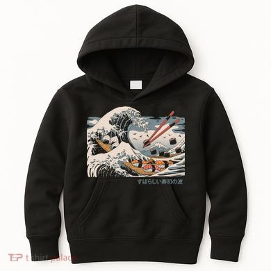 The Great Sushi Wave Kids Hoodie