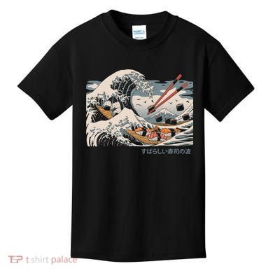 The Great Sushi Wave Kids T-Shirt