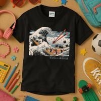 The Great Sushi Wave Kids T-Shirt thumb 3