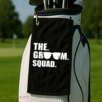 The Groom Squad Bachelor Party Great Gift Golf Towel thumb 2