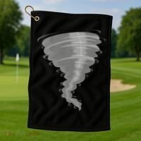 Tornado Gift Storm Chaser Gift Scary Weather Hurricane Great Gift Golf Towel thumb 1