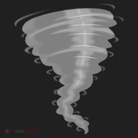 Tornado Gift Storm Chaser Gift Scary Weather Hurricane Great Gift Golf Towel thumb 3