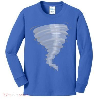 Tornado Gift Storm Chaser Gift Scary Weather Hurricane Great Gift Kids Long Sleeve Shirt