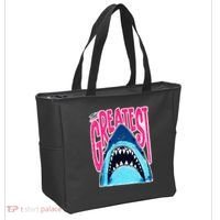The Greatest Shark Great White Tote Bag thumb 2