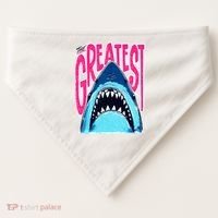 The Greatest Shark Great White USA-Made Doggie Bandana thumb 0